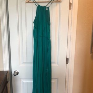 Loft green maxi dress